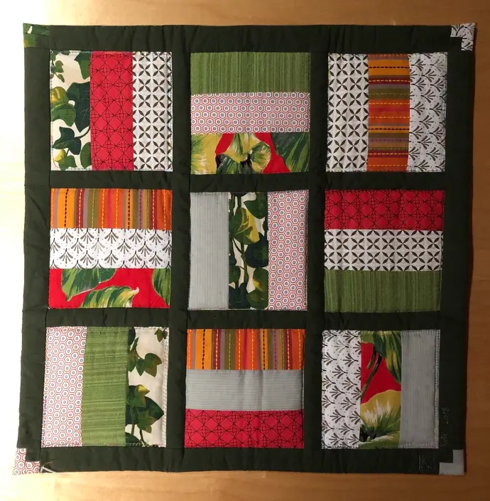 couverture de naissance patchwork