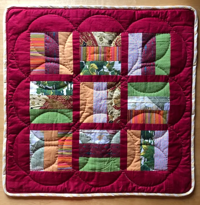 couverture de naissance patchwork